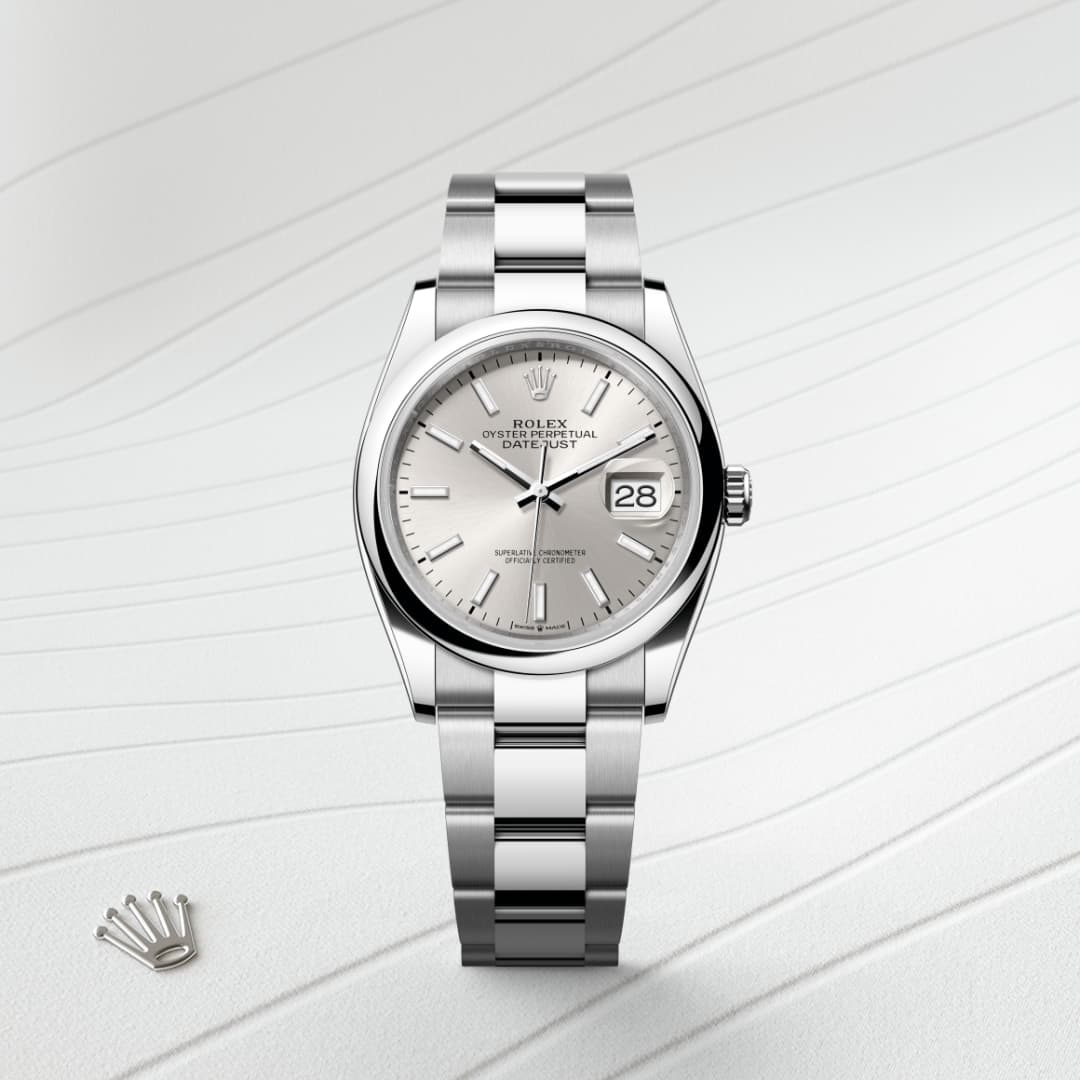 Rolex Datejust 36 Oyster, 36 mm, Edelstahl Oystersteel M126200-0002