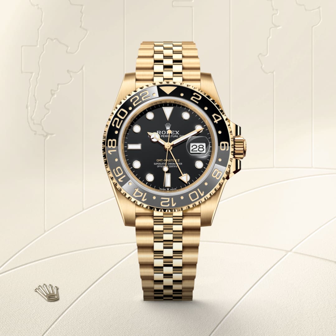 Rolex GMT-Master II Oyster, 40 mm, yellow gold M126718GRNR-0001