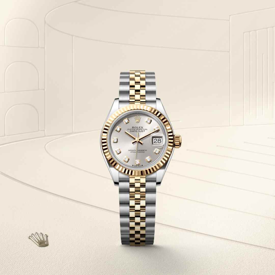 Rolex Lady-Datejust Oyster, 28 mm, Edelstahl Oystersteel und Gelbgold M279173-0007