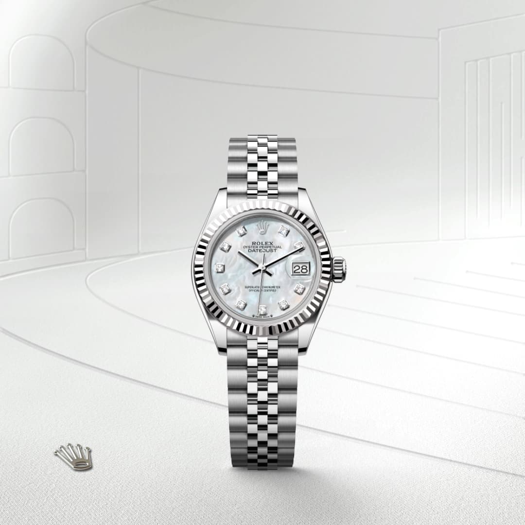 Rolex Lady-Datejust Oyster, 28 mm, Oystersteel and white gold M279174-0009