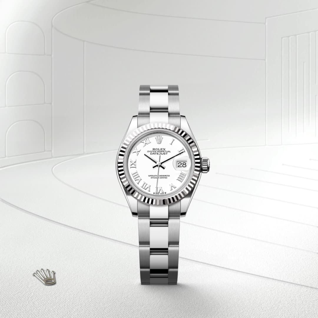 Rolex Lady-Datejust Oyster, 28 mm, Oystersteel and white gold M279174-0020