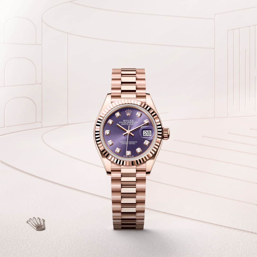 Rolex Lady-Datejust Oyster, 28 mm, Everose-Gold M279175-0019