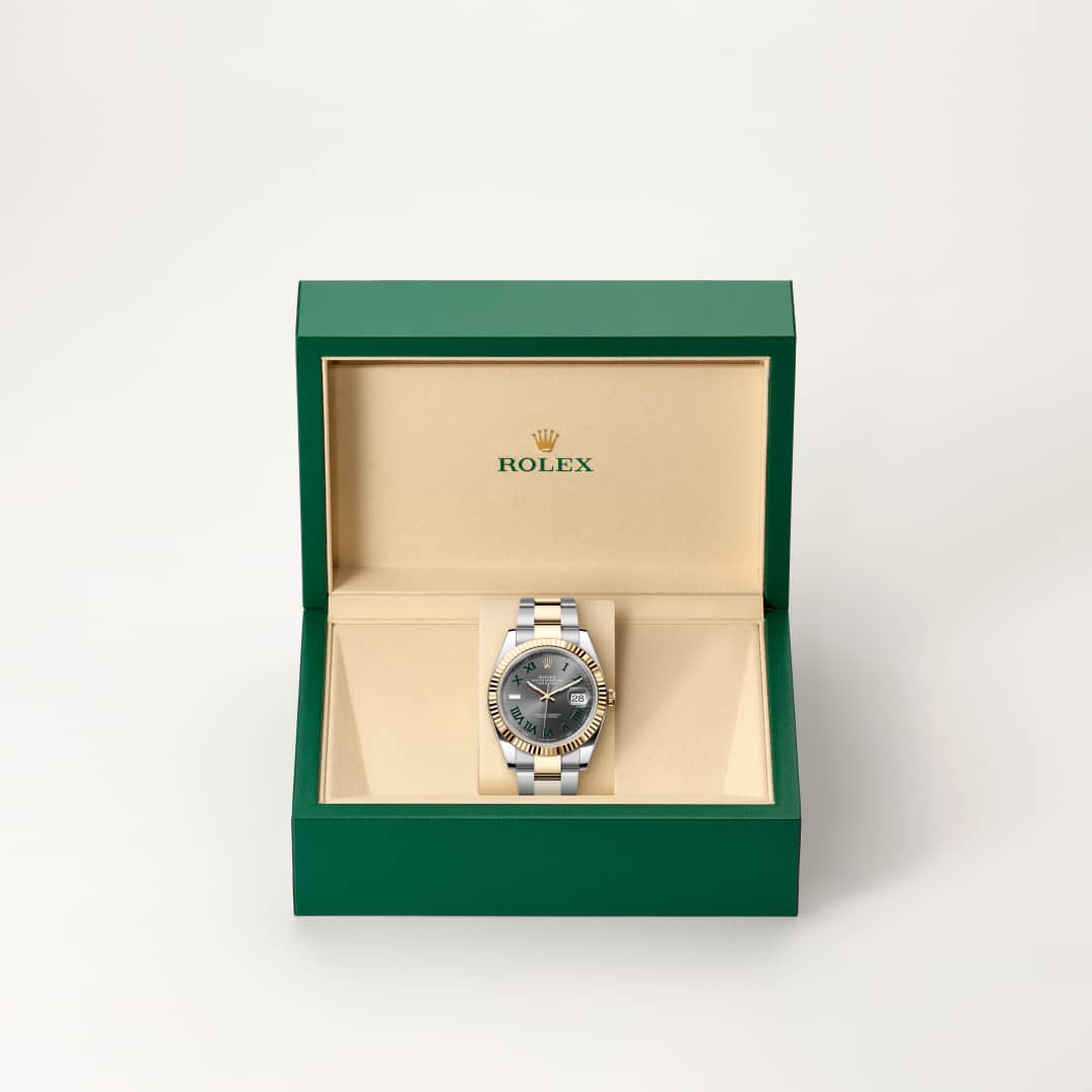 Rolex Datejust 41 Oyster, 41 mm, Edelstahl Oystersteel und Gelbgold M126333-0019