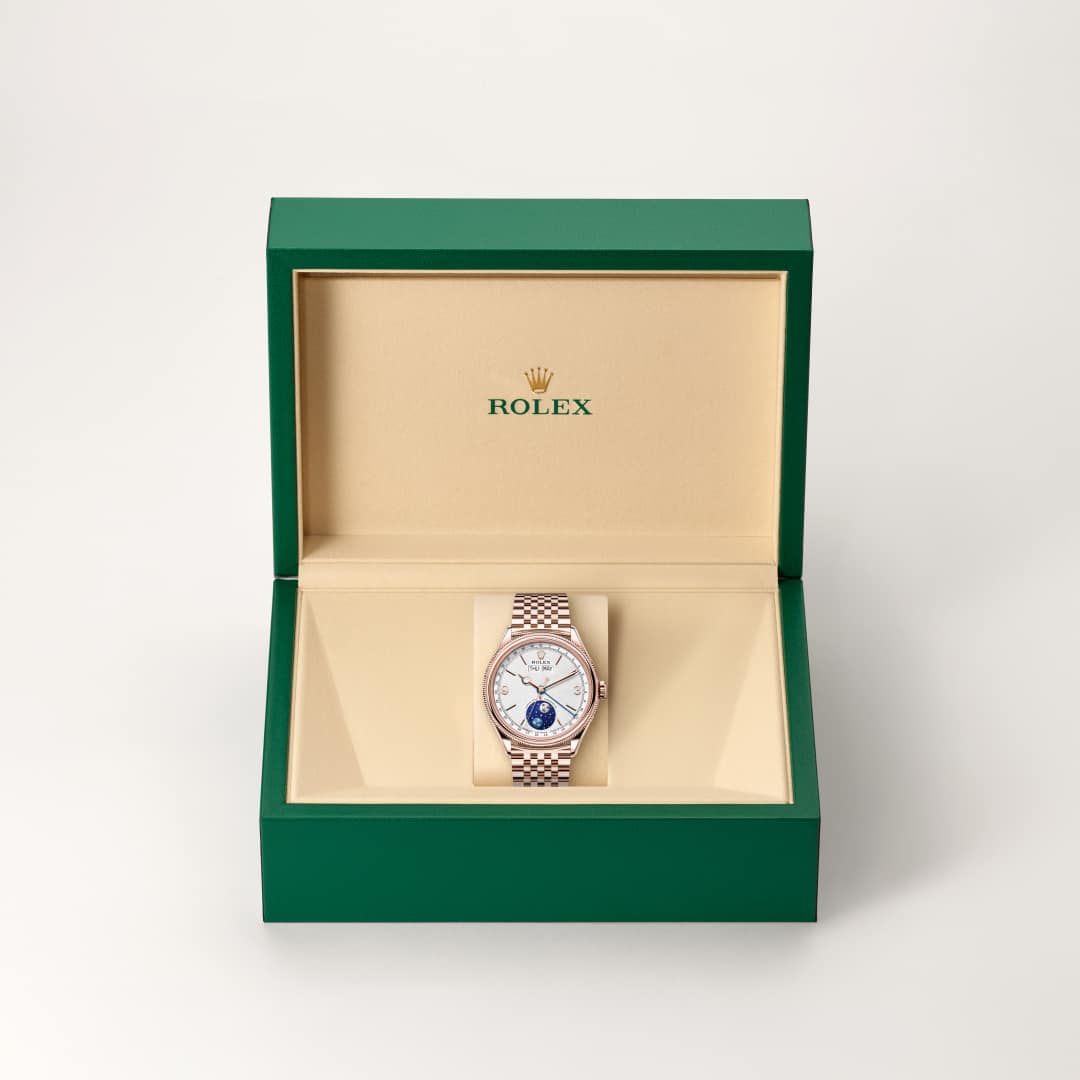 Rolex Padellone 39 mm, 18 Karat Everose-Gold, poliert M53505-0003
