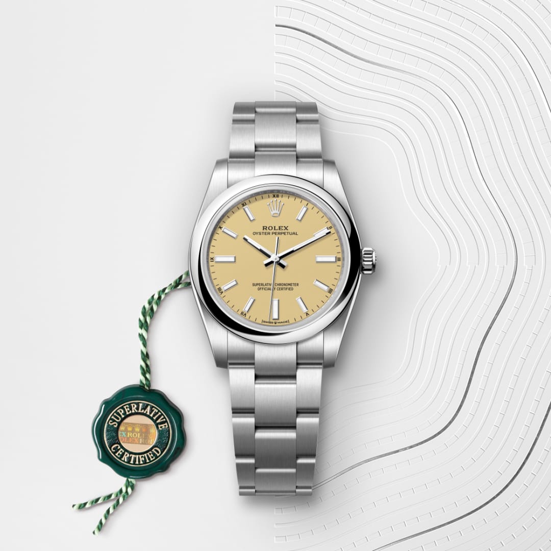 Rolex Oyster Perpetual 34 Oyster, 34 mm, Oystersteel M124200-0007