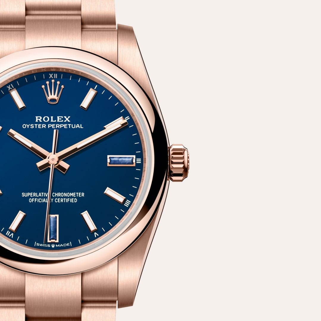 Rolex Oyster Perpetual 34 Oyster, 34 mm, Everose-Gold M124205-0002