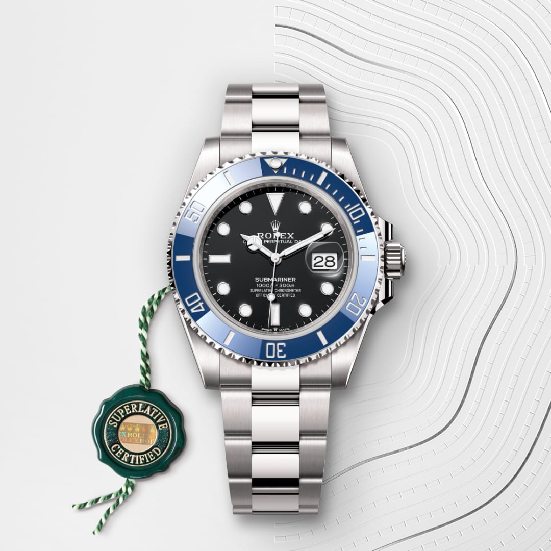 Rolex Submariner Date Oyster, 41 mm, Weißgold M126619LB-0003