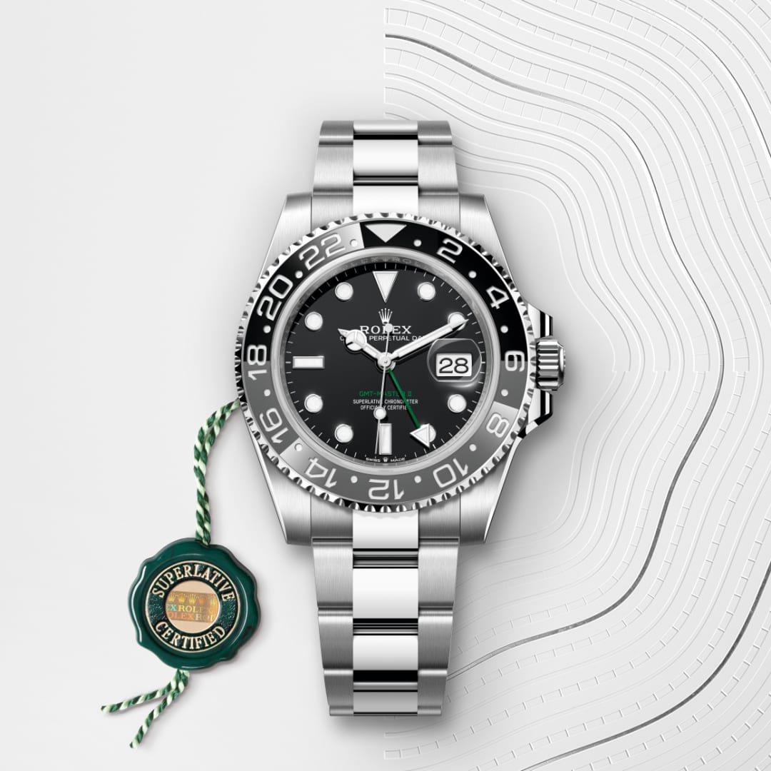 Rolex GMT-Master II Oyster, 40 mm, Edelstahl Oystersteel M126710GRNR-0004