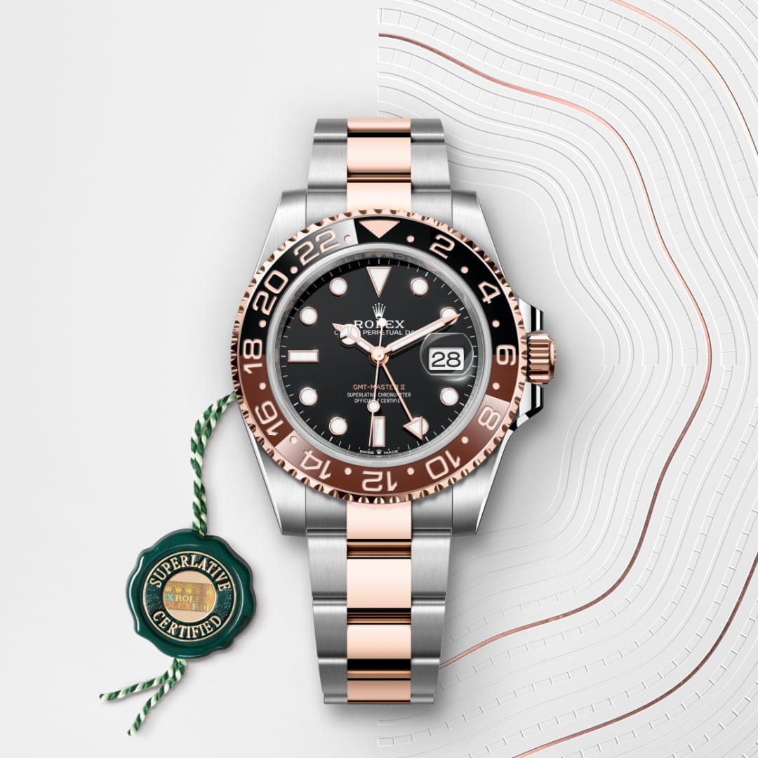 Rolex GMT-Master II Oyster, 40 mm, Edelstahl Oystersteel und Everose-Gold M126711CHNR-0002