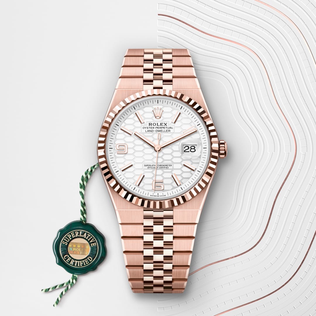 Rolex Land-Dweller 40 Oyster, 40 mm, Everose-Gold M127335-0001