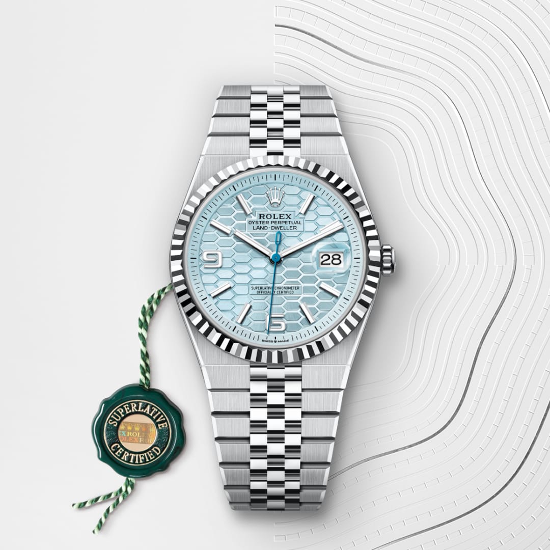 Rolex Land-Dweller 40 Oyster, 40 mm, Platin M127336-0001