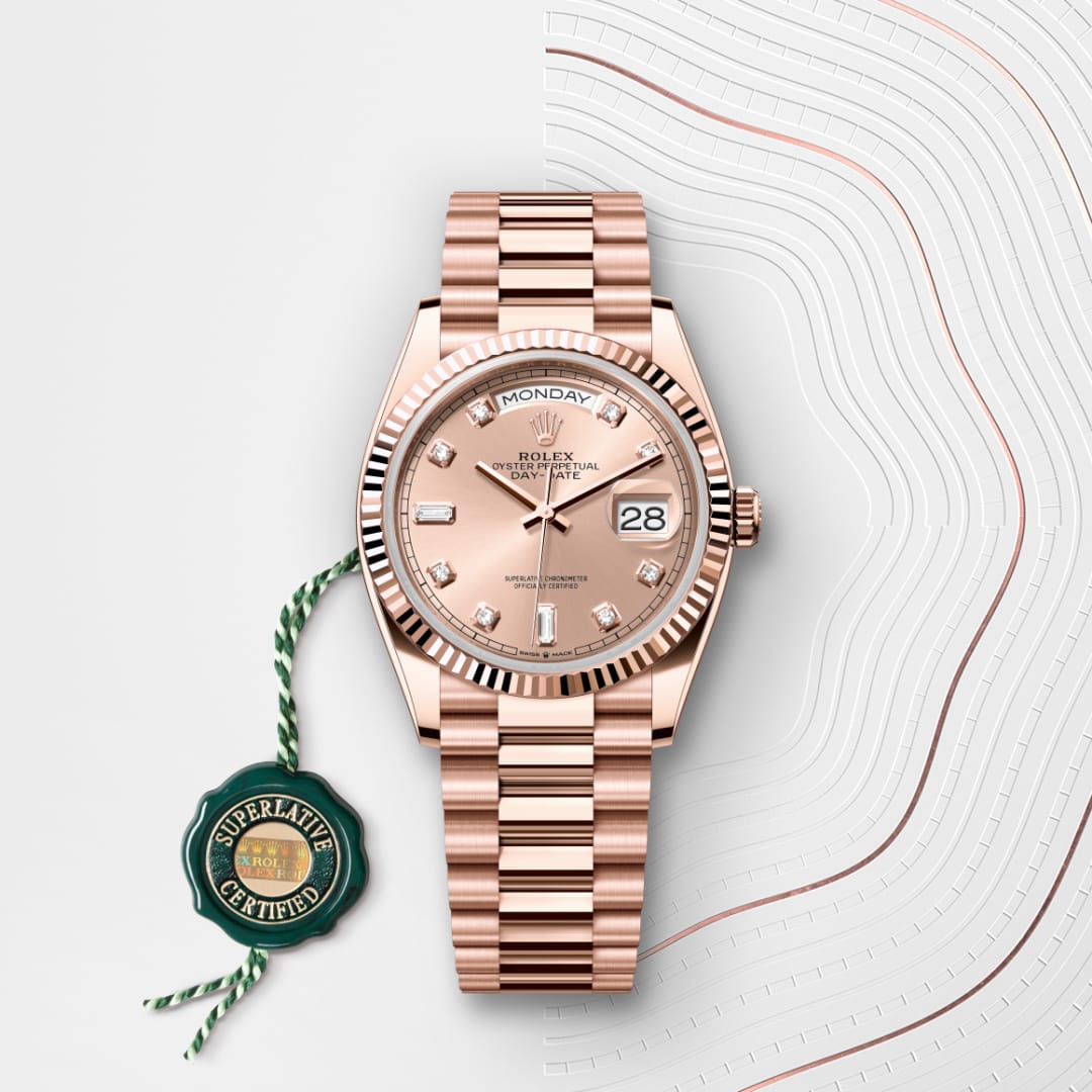 Rolex Day-Date 36 Oyster, 36 mm, Everose gold M128235-0009