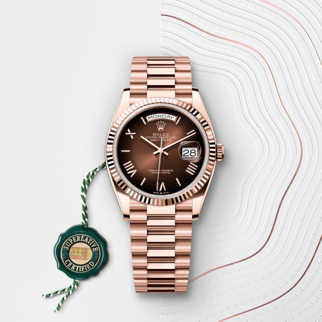 Rolex Day-Date 36 Oyster, 36 mm, Everose gold M128235-0075