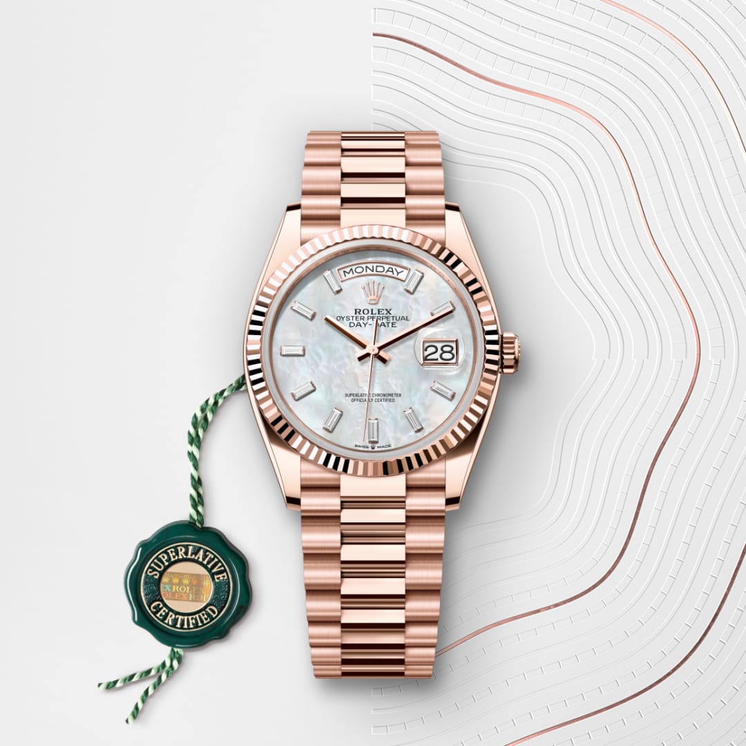 Rolex Day-Date 36 Oyster, 36 mm, Everose-Gold M128235-0078