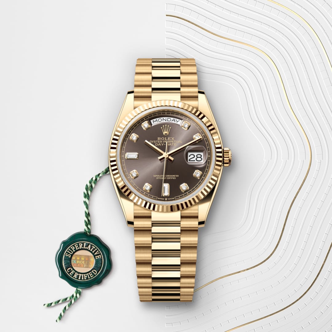 Rolex Day-Date 36 Oyster, 36 mm, Gelbgold M128238-0022