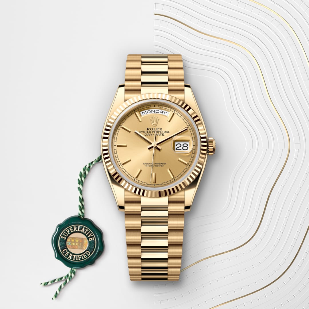 Rolex Day-Date 36 Oyster, 36 mm, Gelbgold M128238-0045