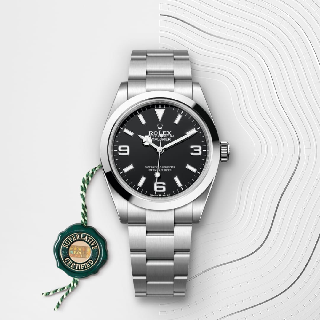 Rolex Explorer 40 Oyster, 40 mm, Oystersteel M224270-0001