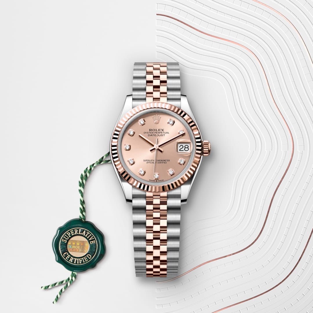 Rolex Datejust 31 Oyster, 31 mm, Oystersteel and Everose gold M278271-0024