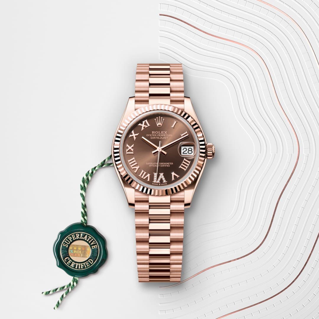Rolex Datejust 31 Oyster, 31 mm, Everose-Gold M278275-0025