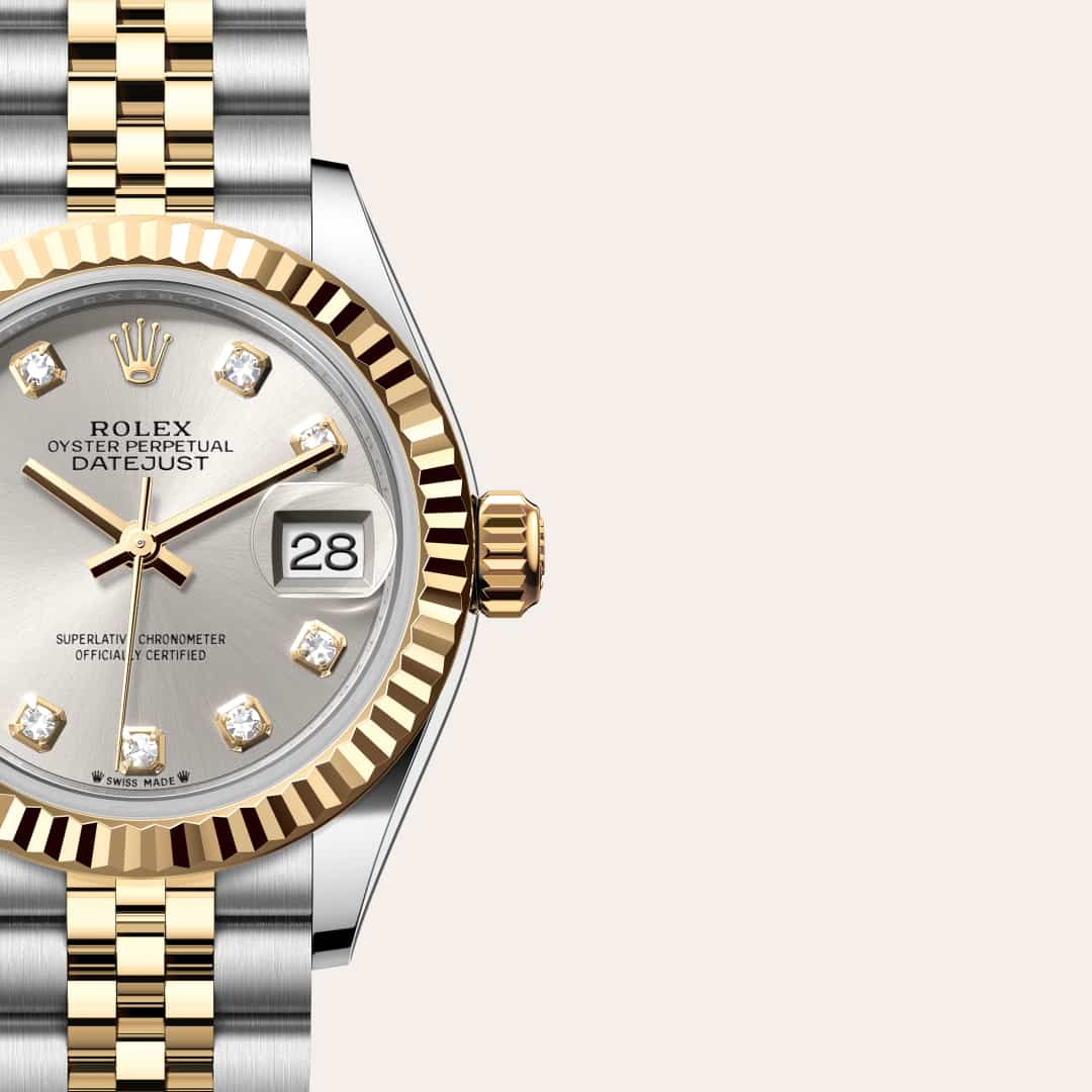 Rolex Lady-Datejust Oyster, 28 mm, Edelstahl Oystersteel und Gelbgold M279173-0007