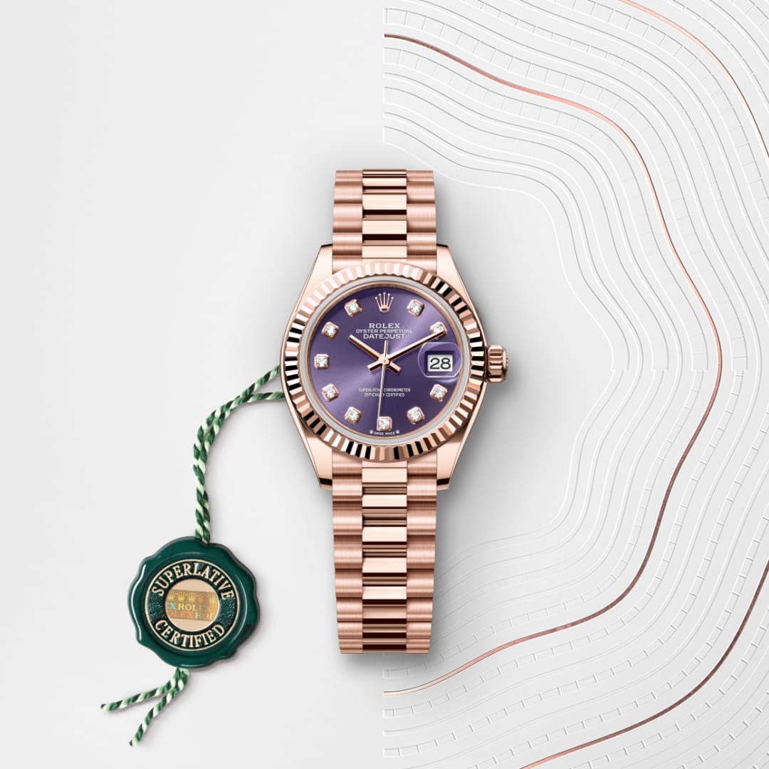 Rolex Lady-Datejust Oyster, 28 mm, Everose-Gold M279175-0019