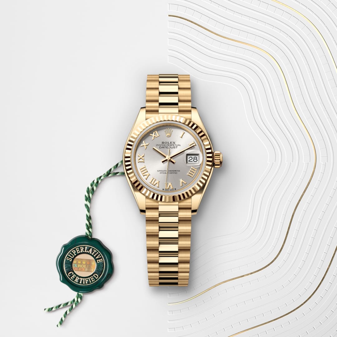 Rolex Lady-Datejust Oyster, 28 mm, Gelbgold M279178-0020