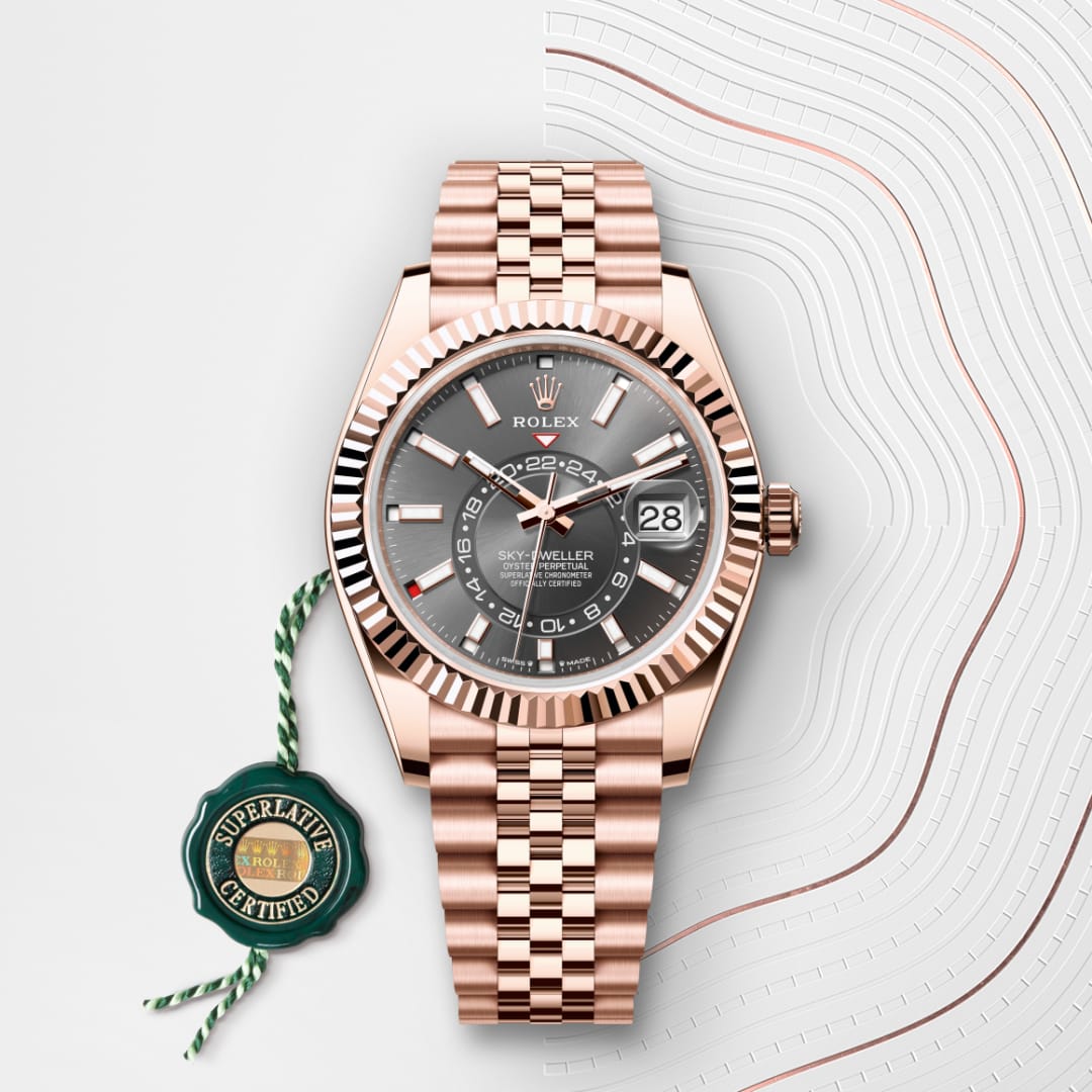 Rolex Sky-Dweller Oyster, 42 mm, Everose gold M336935-0008