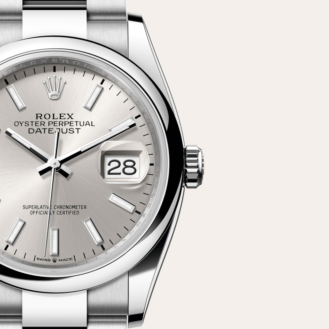 Rolex Datejust 36 Oyster, 36 mm, Edelstahl Oystersteel M126200-0002