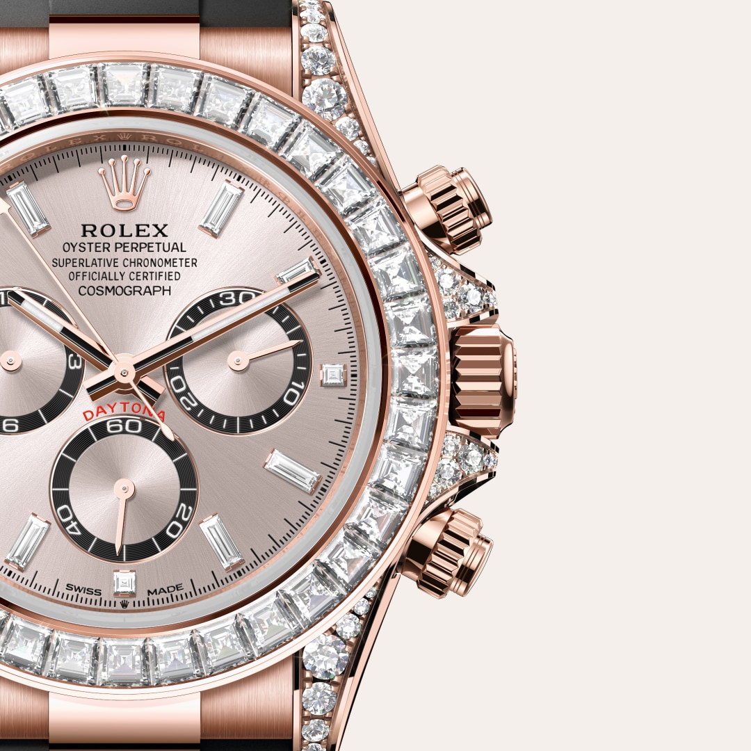Rolex Cosmograph Daytona Oyster, 40 mm, Everose gold and diamonds M126535TBR-0002