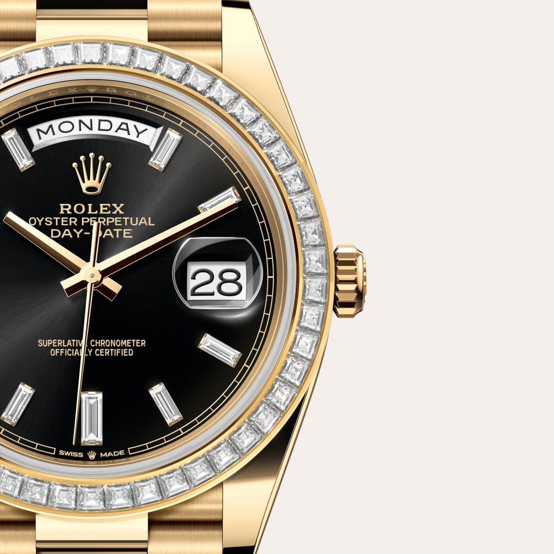 Rolex Day-Date 40 Oyster, 40 mm, yellow gold and diamonds M228398TBR-0001