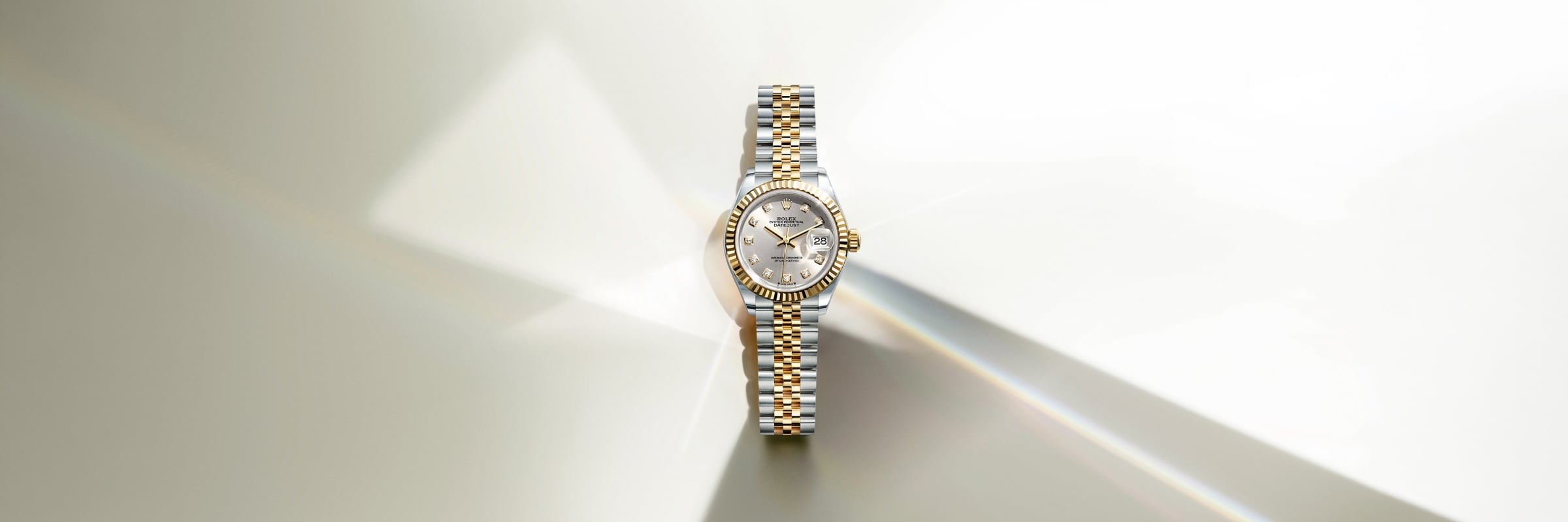 Rolex Lady-Datejust Oyster, 28 mm, Oystersteel and white gold M279174-0020