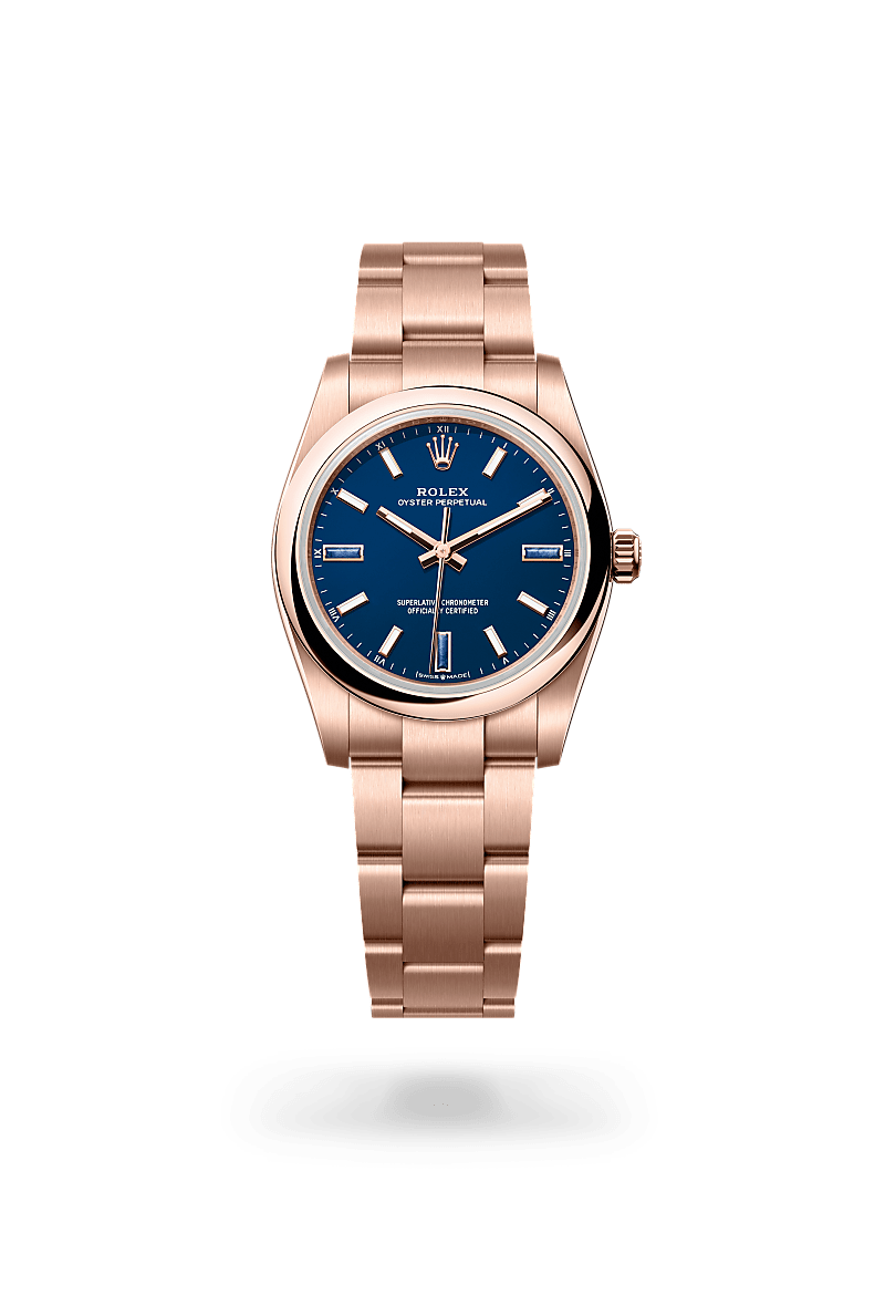 Rolex Oyster Perpetual 34 Oyster, 34 mm, Everose-Gold m124205-0002