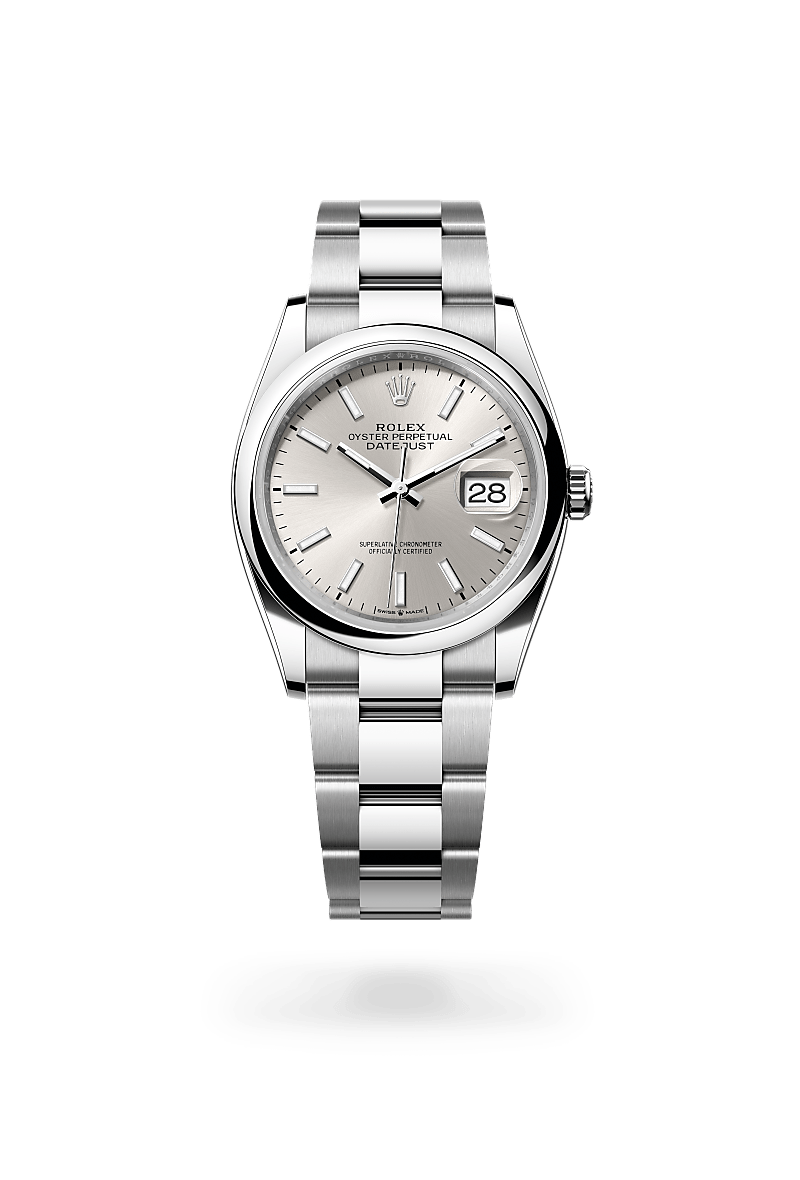 Rolex Datejust 36 Oyster, 36 mm, Edelstahl Oystersteel m126200-0002