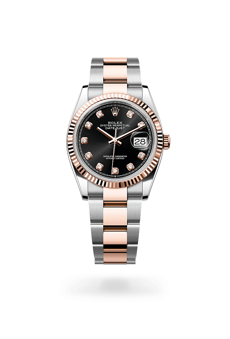 Rolex Datejust 36 Oyster, 36 mm, Edelstahl Oystersteel und Everose-Gold m126231-0020