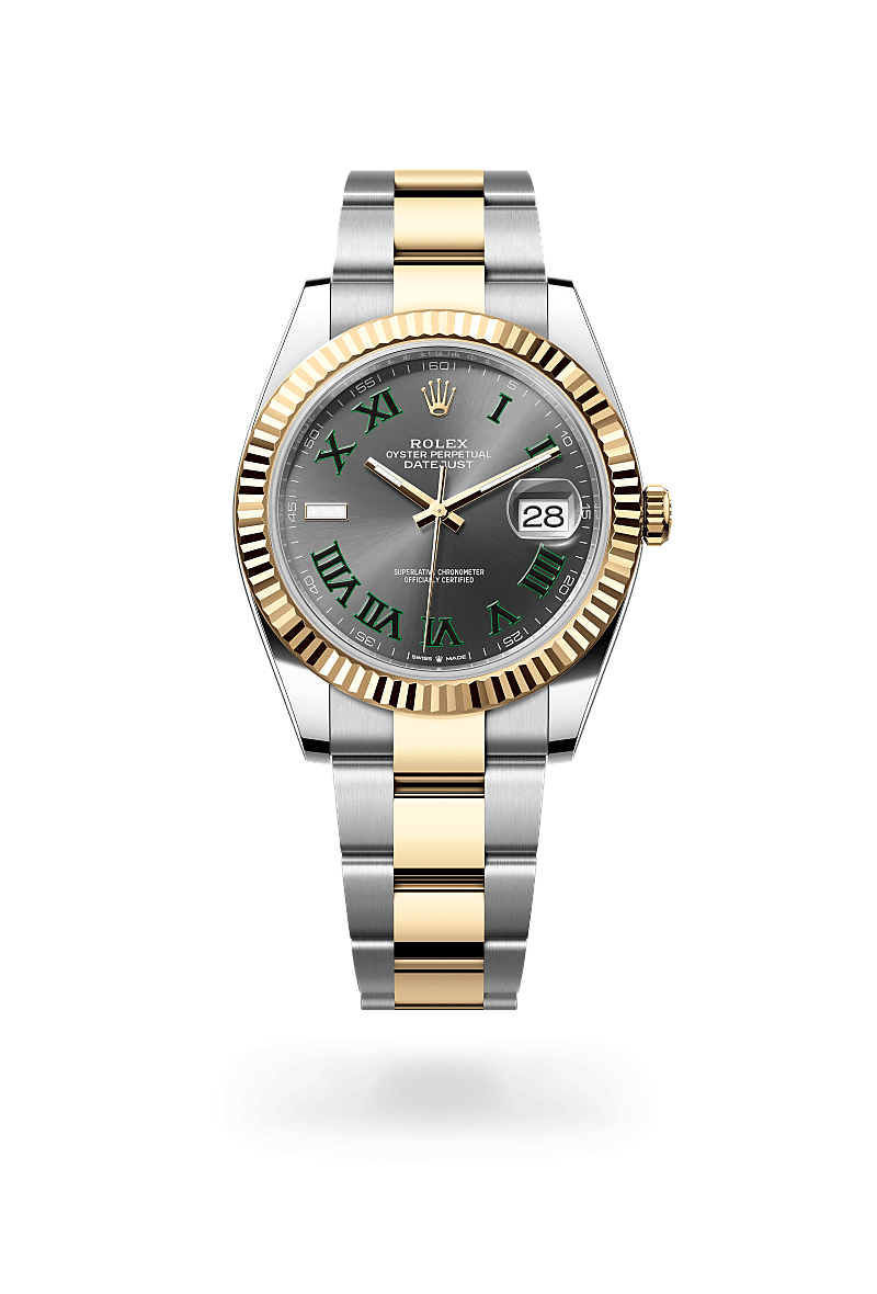 Rolex Datejust 41 Oyster, 41 mm, Edelstahl Oystersteel und Gelbgold m126333-0019