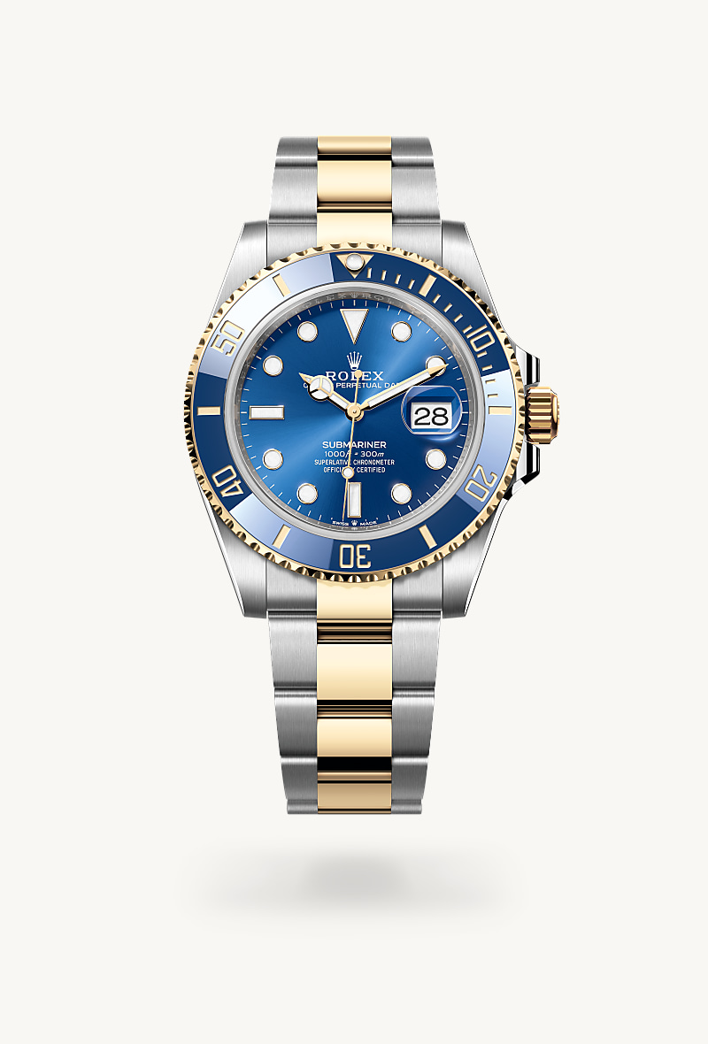 Rolex Submariner Date Oyster, 41 mm, Edelstahl Oystersteel und Gelbgold M126613LB-0002