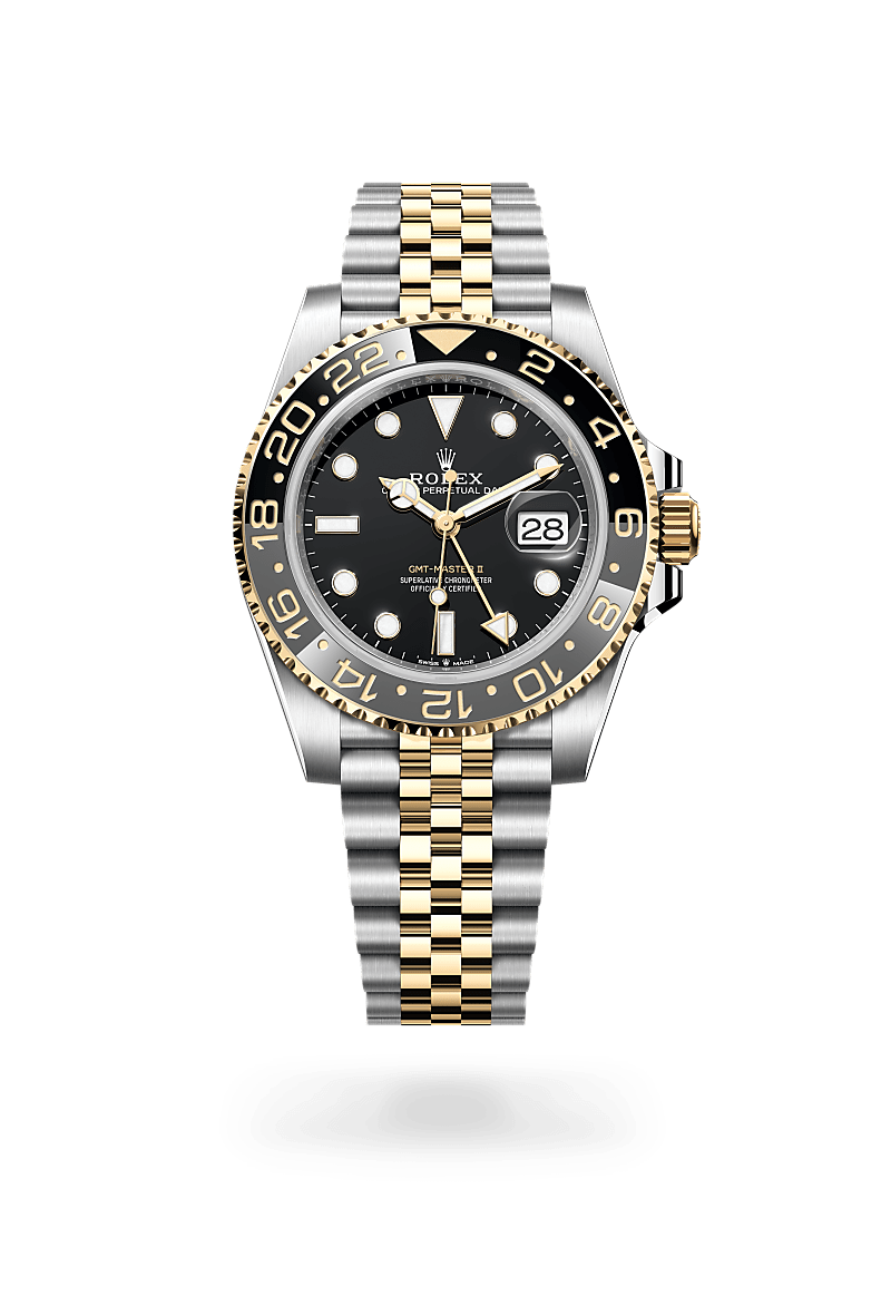 Rolex GMT-Master II Oyster, 40 mm, Edelstahl Oystersteel und Gelbgold m126713grnr-0001
