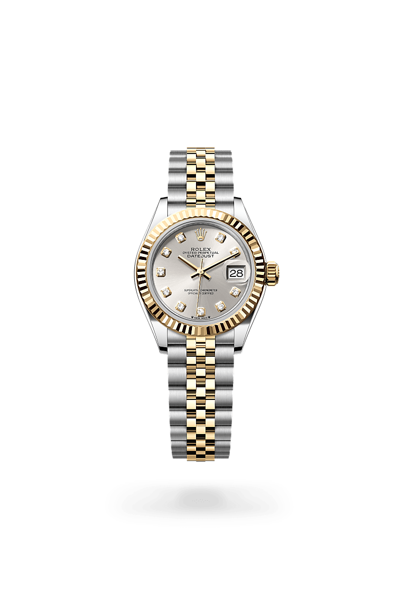 Rolex Lady-Datejust Oyster, 28 mm, Edelstahl Oystersteel und Gelbgold m279173-0007