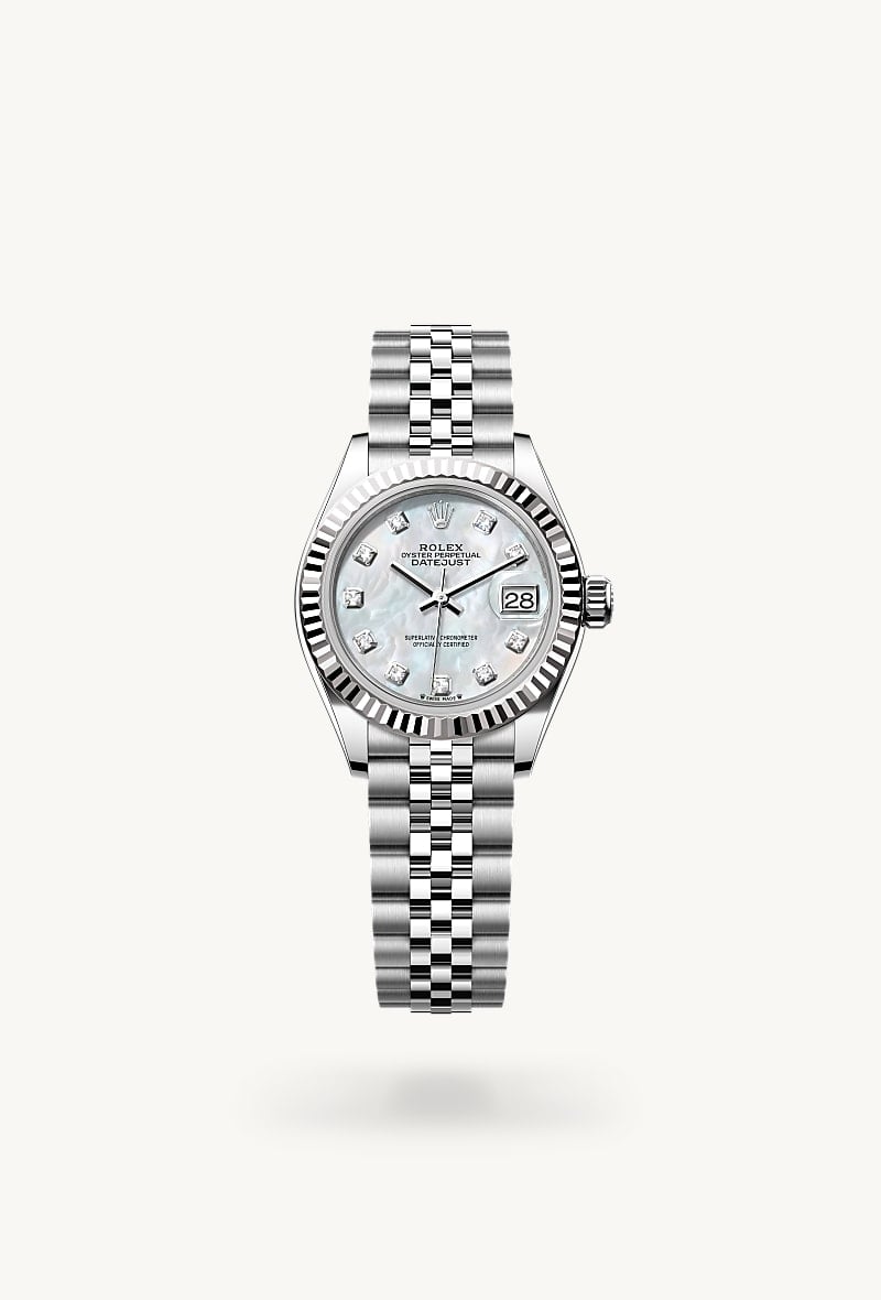 Rolex Lady-Datejust Oyster, 28 mm, Oystersteel and white gold M279174-0009