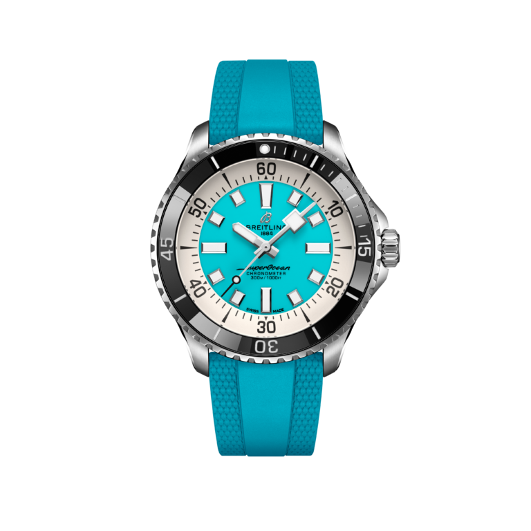 Breitling, Superocean Automatic 44 Armbanduhr aus Stahl, Referenz A17376211L2S2, Produktaufnahme
