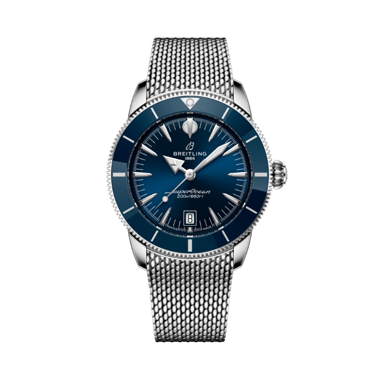 Breitling, Superocean Heritage B31 Automatic 42 Armbanduhr aus Stahl, Referenz AB3111161C1A1, Produktaufnahme