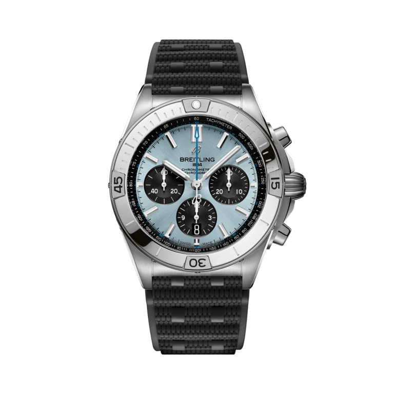 Breitling, CHRONOMAT B01 42 Armbanduhr aus Stahl / Platin, Referenz PB0134101C1S2, Produktaufnahme