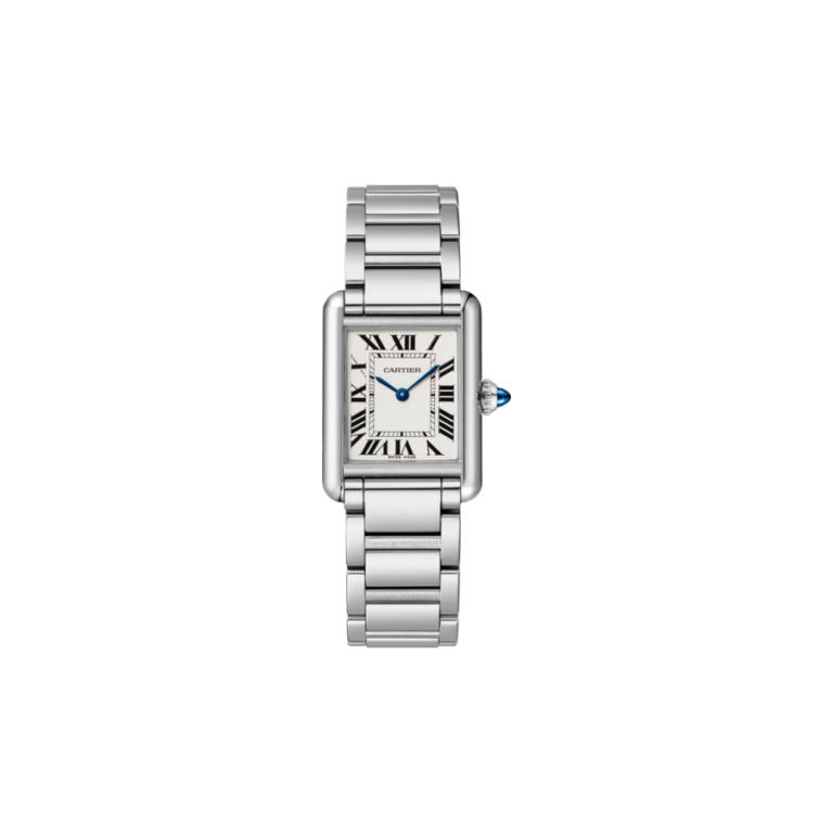 Cartier, Tank Must small Armbanduhr aus Stahl, Referenz WSTA0107, Produktaufnahme