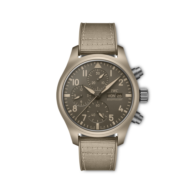 IWC Schaffhausen, Pilots Watch Chronograph 41 TOP GUN Armbanduhr aus Keramik, Referenz IW389402, Produktaufnahme