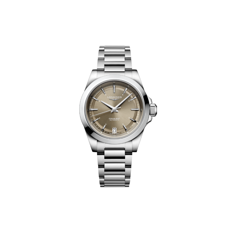 Longines, Conquest 2023 Armbanduhr aus Stahl, Referenz L3.430.4.62.6, Produktaufnahme