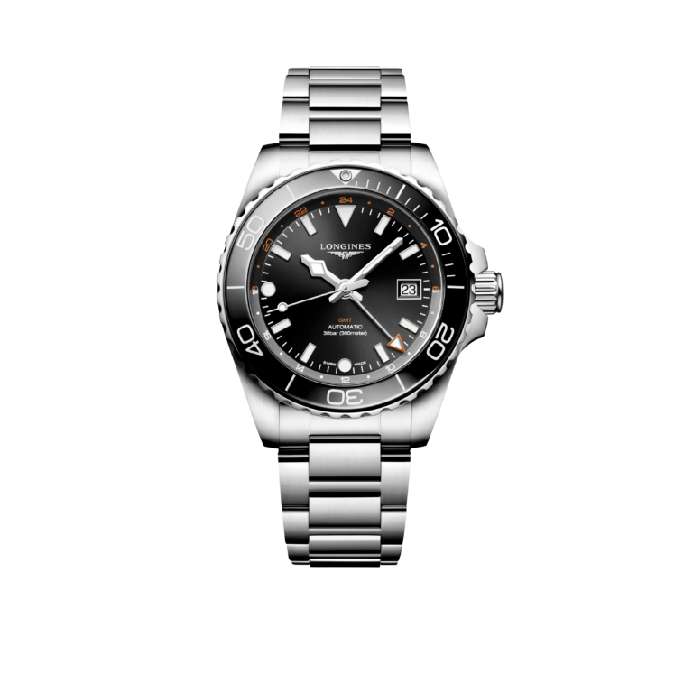 Longines, HydroConquest Armbanduhr aus Stahl, Referenz L3.790.4.56.6, Produktaufnahme