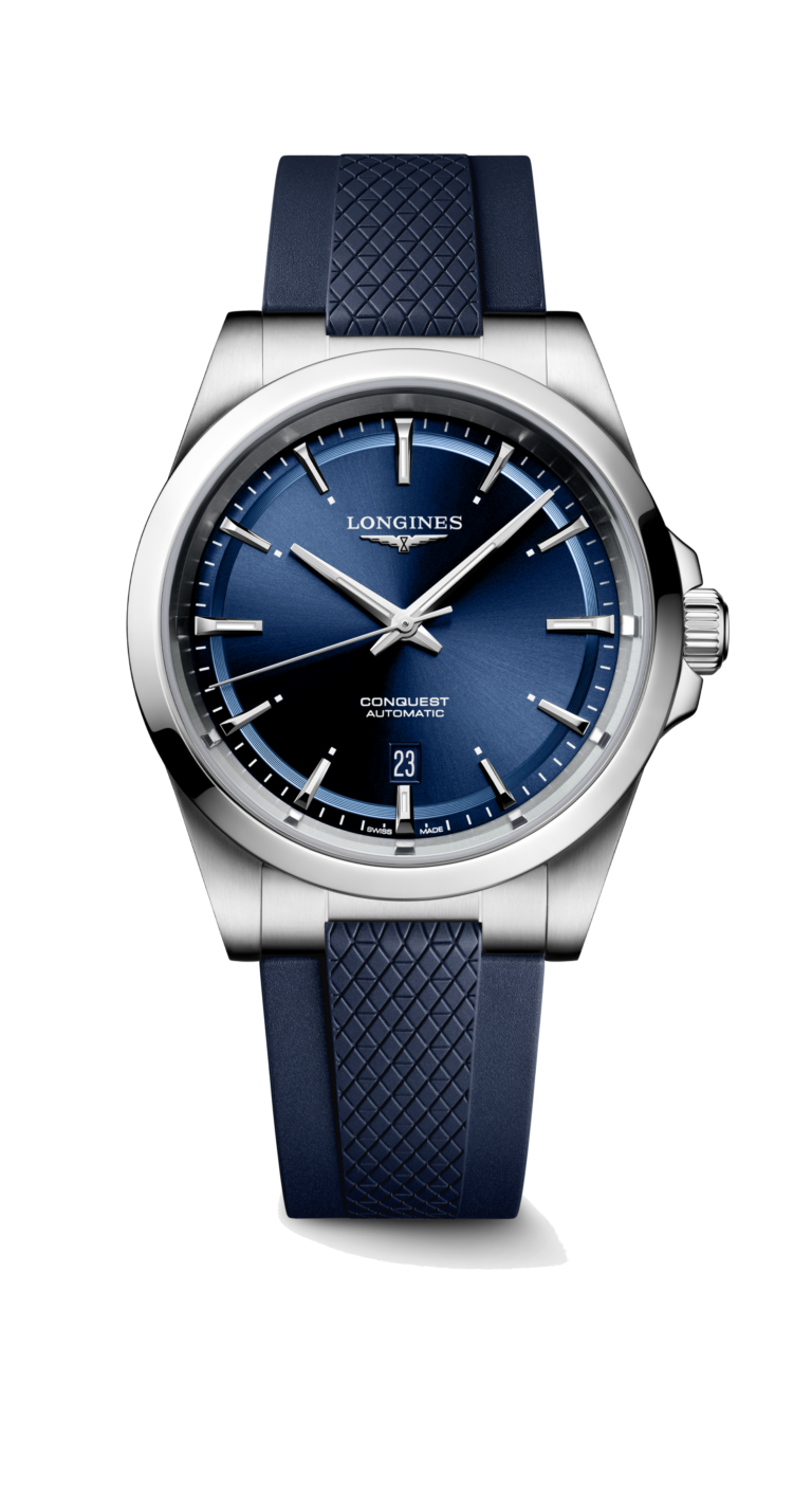 Longines, Conquest Armbanduhr aus Stahl, Referenz L3.830.4.92.9, Produktaufnahme