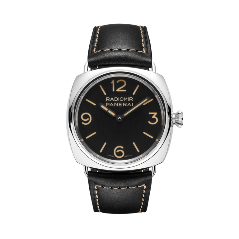 Panerai, Radiomir Officine Armbanduhr aus Stahl, Referenz PAM01382, Produktaufnahme