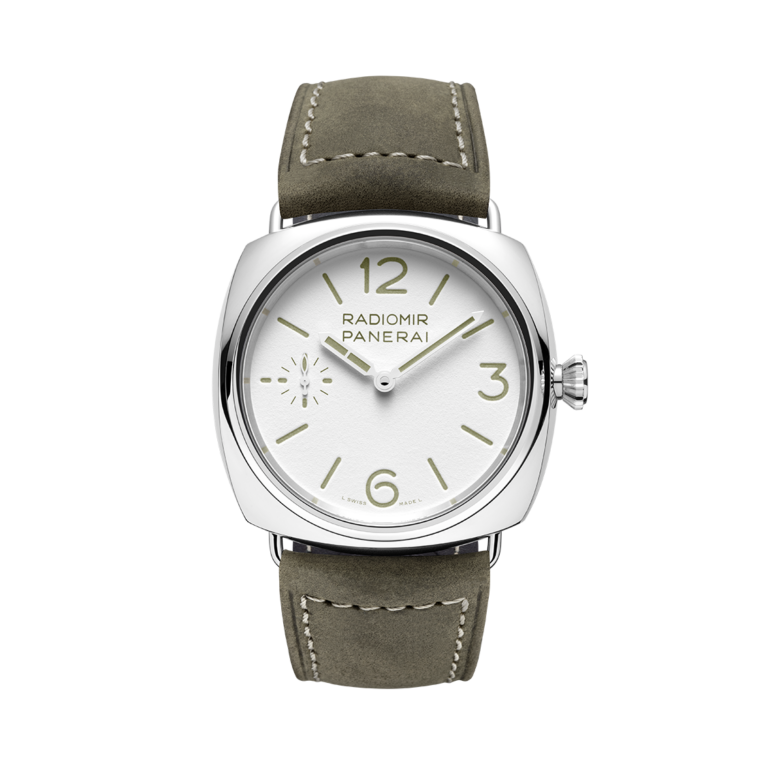 Panerai, Radiomir Officine Armbanduhr aus Stahl, Referenz PAM01384, Produktaufnahme