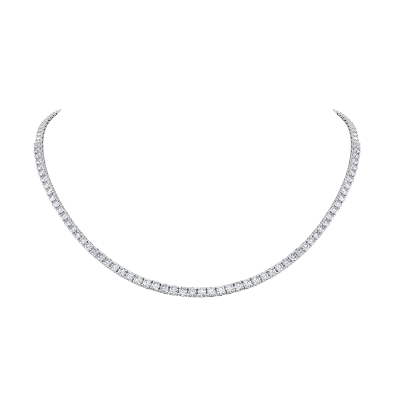 Rivière Brillant Collier aus 18 Kt Weißgold mit Diamanten